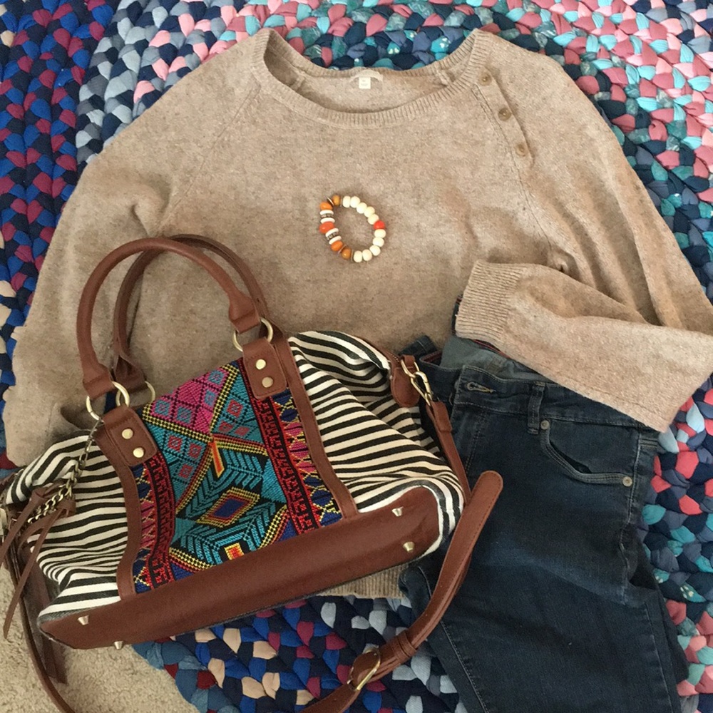 Oatmeal colored sweater
